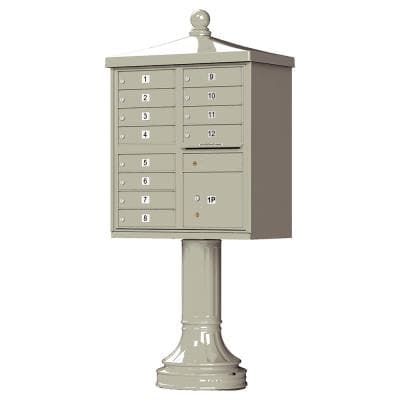 12 Tenant Door Apartment Cluster Mailbox